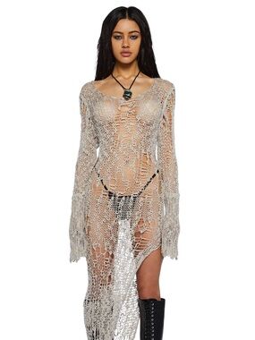 A Lifetime With You Longline Sweater - Current Mood - Gray